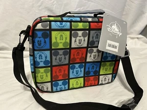 Disney Mickey Mouse Faces Soft Side Lunch Box With Shoulder Strap Brand New Tags - Picture 1 of 2