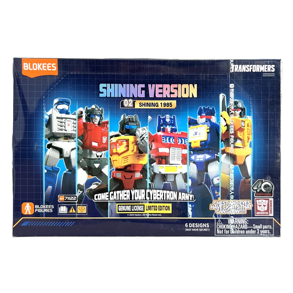 Transformers Shining Version 02 Shining 1985 Blokees (6 Boxes)