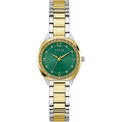 Orologio Donna GUESS CHARLOTTE GW0767L4 Bracciale Acciaio Gold Dorato Verde - Immagine 1 di 4
