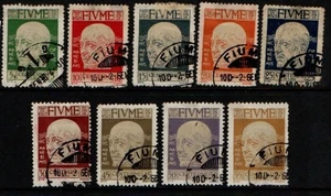 Fiume 1920 Gabriele d'Annunzio short set to 55c SG131-39 Used - Picture 1 of 1