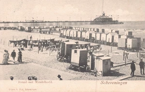 Niederlande Scheveningen Strand met Wandelhoofd Vintage Postkarte B261 - Bild 1 von 2