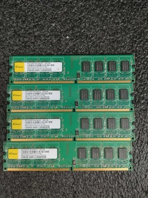 Lot of 4 Elixir 2GB (2Rx8) PC2-6400U (DDR2-800) DDR2 UDIMM non-ECC Desktop RAM - Image 1 of 4