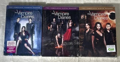 Vampire Diaries 4th, 5th & 6th Season New Sealed DVD Lot Of 3 Seasons Warner Bro - Image 1 of 4