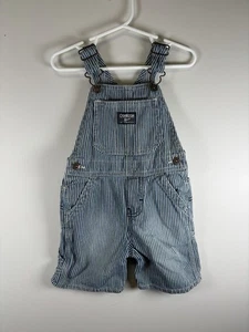 Oshkosh B’gosh Train Conductor Shortalls 24 Months Has Spot On Front Y2K - Picture 1 of 4