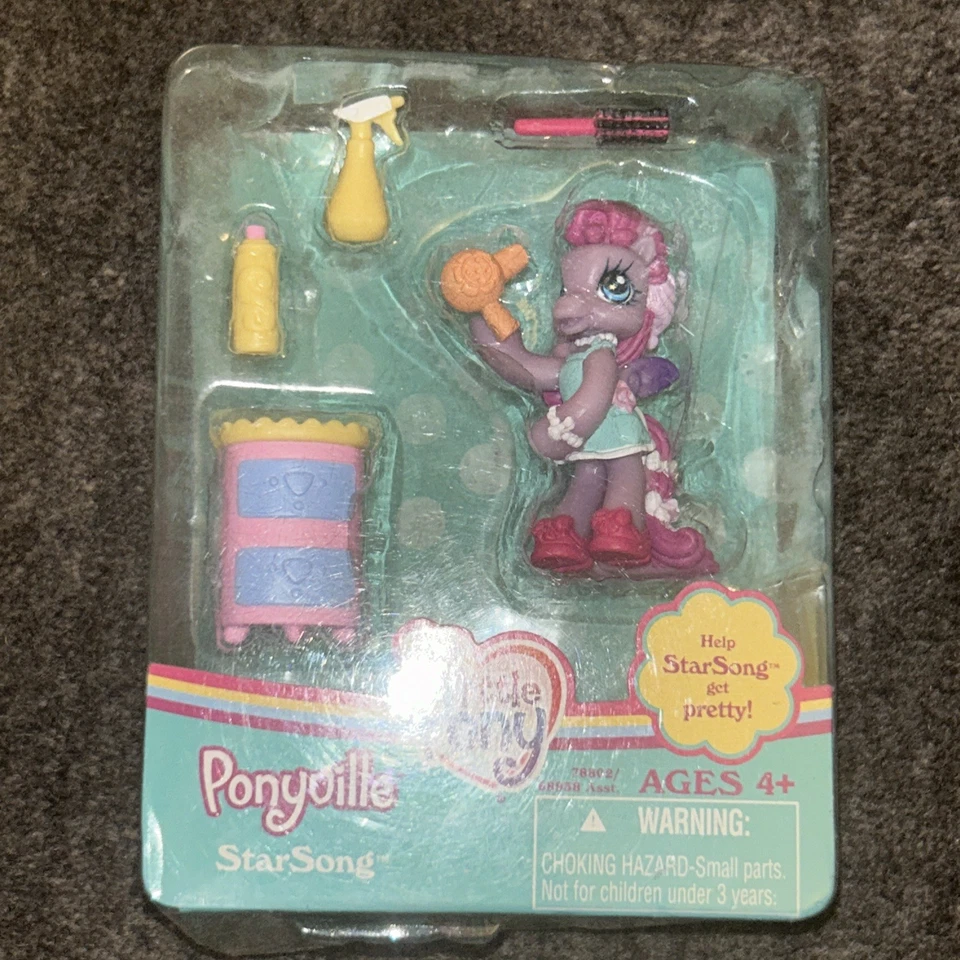 Starsong Ponyville My Little Pony MLP Help Star Song Get Pretty 2008 Hasbro
