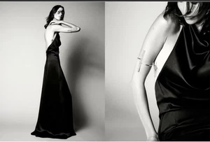 H&M HM Studio Collection 2023 Seidenmischung Neckholder Kleid SCHWARZ. Neu mit Etikett. Große - Bild 1 von 9