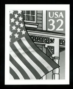 US Stamp FDC Publicity Photo Essay #2897 32c Flag over Porch 1995 - Picture 1 of 2