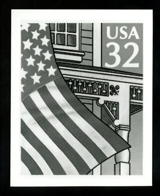 US Stamp FDC Publicity Photo Essay #2897 32c Flag over Porch 1995 - Image 1 of 2