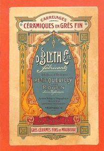 LE PETIT-QUEVILLY ( 76 ) CARRELAGES BLYTH " CARREAUX DE MAUBEUGE "  DÉPLIANT - Picture 1 of 6