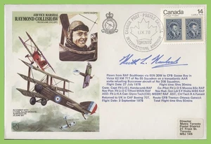 Canada 1978 Raymond Collishaw commemorative RAF, flown & Signed cover - Picture 1 of 1