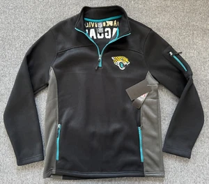 NWT Jacksonville Jaguars Waffle-Knit NFL Team Apparel MED Sweatshirt Jacket $90 - Picture 1 of 14