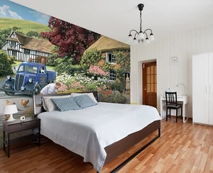 3D Garden Stone B623 Wallpaper Wall Mural Self-adhesive Trevor Mitchell Amy - Picture 1 of 11
