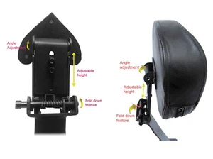 Adjustable Driver's Backrest for 05-13 BMW R1200RT R1200 RT R-1200 RT R 1200RT - Picture 1 of 5