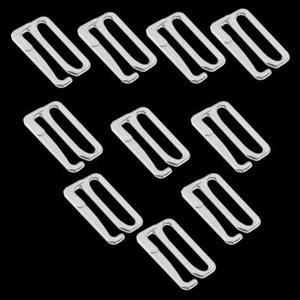 10pcs Alloy Lingerie Bra Strap Sliders Adjuster Hooks for Garter Bikini 19mm - Picture 1 of 7