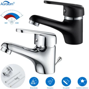 Waschtisch Armatur Wasserhahn Waschbecken Bad Mischbatterie mit Ablaufgarnitur - Bild 1 von 43