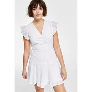Bar III  Petite Eyelet Mini Dress| Size 4P - Picture 1 of 1
