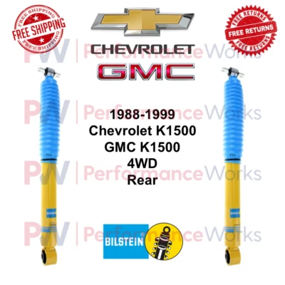 Пара амортизаторов Bilstein B6 4600 0 дюймов задний подъемник для 1988-1999 Chevrolet и GMC K1500 4WD - Изображение 1 из 4