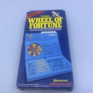 Wheel Of Fortune Travel Game Pressman 1988 COMPLETE w/Instructions • FREE SHIP! - Picture 1 of 3