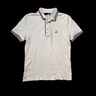 Mens Love Moschino Polos Short Sleeve White Cotton Size L 