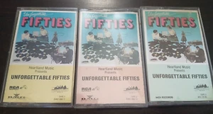 HeartLand Music Presents Unforgettable Fifties Cassette Tapes 1,2,3 - Picture 1 of 8