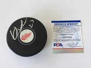 Lucas Raymond Signed Autographed Detroit Red Wings Hockey Puck PSA DNA COA f - Picture 1 of 3
