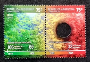 Argentina Jungle Healthy Burn That Evokes Felling Trees 2004 (stamp MNH *unusual - Picture 1 of 6