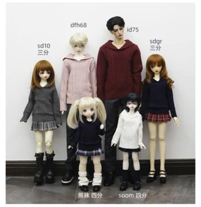 1/4 1/3 gentle sailor collar sweater DD MSD kumako id75 knitted top BJD clothes - Picture 1 of 17