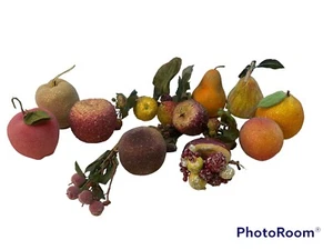 Sugared Fruit Decor Faux Beaded Frosted Mixed Farmhouse Mixed - Picture 1 of 8