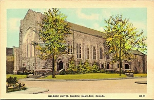 Vintage Postkarte Melrose Untided Church Hamilton Kanada 1940? Unbespielt - Bild 1 von 2
