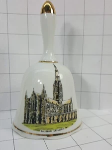 Souvenir Collector Bell SALISBURY CATHEDRAL Goodlife Neale Fine China     #557 - Picture 1 of 4