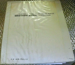 1989 50 Hour Phase Inspection Manual Israel Aircraft Westwind ASTRA 25W-1001-12 - Picture 1 of 6