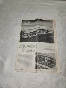 Vintage 1972 Lindberg DIAMOND DUSTER Instructions Only for 15" Motorized Model - Picture 1 of 10