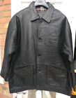 Mens Vintage Real Leather Designer Black Jacket Coat Size XL Chest 46” - 48”