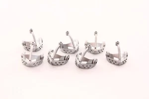 Lego Lot 7 x x126 Minifigure, Visor Pointed metallic silver - Picture 1 of 4