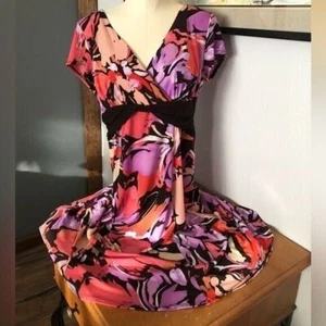 Scarlett Damen Größe 10 Mehrfarbig Blumenmuster Mittellang Midi Ostern Frühling Kleid - Bild 1 von 14