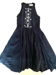 Niñas Marina Abercrombie niños embellecido sin mangas ajuste y llamaradas vestido 12 - Imagen 1 de 5