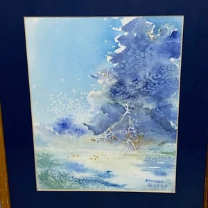 Merana Cadorette Framed Watercolor Painting Art Signed Vero Beach FL - Picture 1 of 6