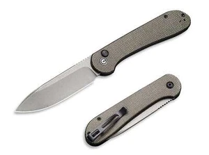 Navaja CIVIVI Button Lock Elementum Micarta Dark Green 14C28N - 01WE614 - Imagen 1 de 2