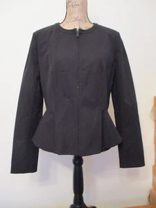 Nordstrom's NWT Halogen Women's Size L Black Zip Up Jacket Free Shipping - Bild 1 von 3