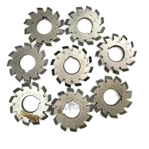 1Set 8 Stück Modul 1,75 Zahnfräser M1,75 PA20 #1-8 Kegelradfräser - Bild 1 von 10