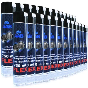 24x AABCOOLING Compressed Gas Duster SPRAY FLEX 750ml DRUCKLUFT SPRAYDOSE AIR - Bild 1 von 11