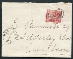 CABO DE BUENA ESPERANZA: (13954) 658 USADO ASHTON CANCELAR/CUBRIR 1889 - Imagen 1 de 2