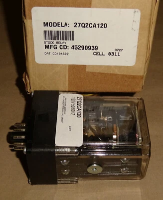 Eagle Signal 27Q2CA120 Mechanical Latch Relay 120VAC NEW - Image 1 of 4