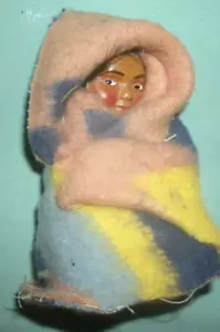 MUÑECA SKOOKUM BABY VINTAGE AÑOS 20 EN MANTA 3 1/2 - ENVÍO GRATUITO - Imagen 1 de 5