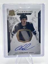 2017-18 Upper Deck The Cup Signature Materials Patch Auto Jack Roslovic