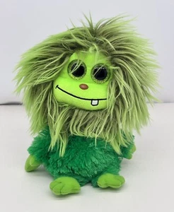 Ty Beanie Boos Peluche Scoop Peloso Crespo Fuzzy Mostro Verde Glitter Occhi 2015 - Foto 1 di 8
