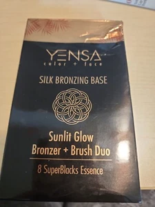YENSA Silk Bronzing Base in * SUNLIT GLOW * Bronzer & Brush Kit Duo Lot BNIB $50 - Picture 1 of 2