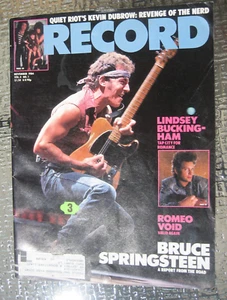 80's vintage RECORD Magazine November 1984 Brue Springsteen  Lindsey Buckingham - Bild 1 von 10