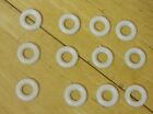 15mm smooth White Dinky replacement tyres pack of 12 French & American cars DD20