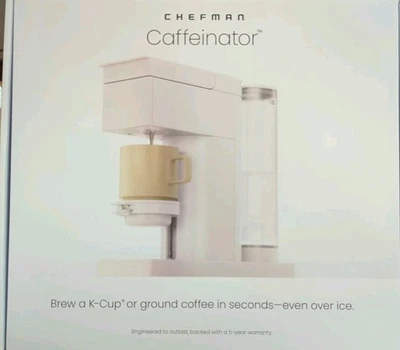 New Open Box Chefman Caffeinator RJ14-DB-CON-WM Color: Concrete Single-Serve - Image 1 of 4